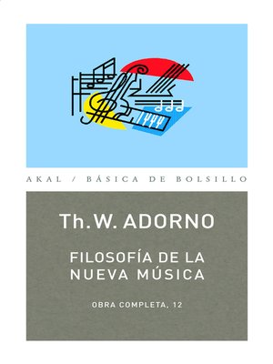 cover image of Filosofía de la nueva música